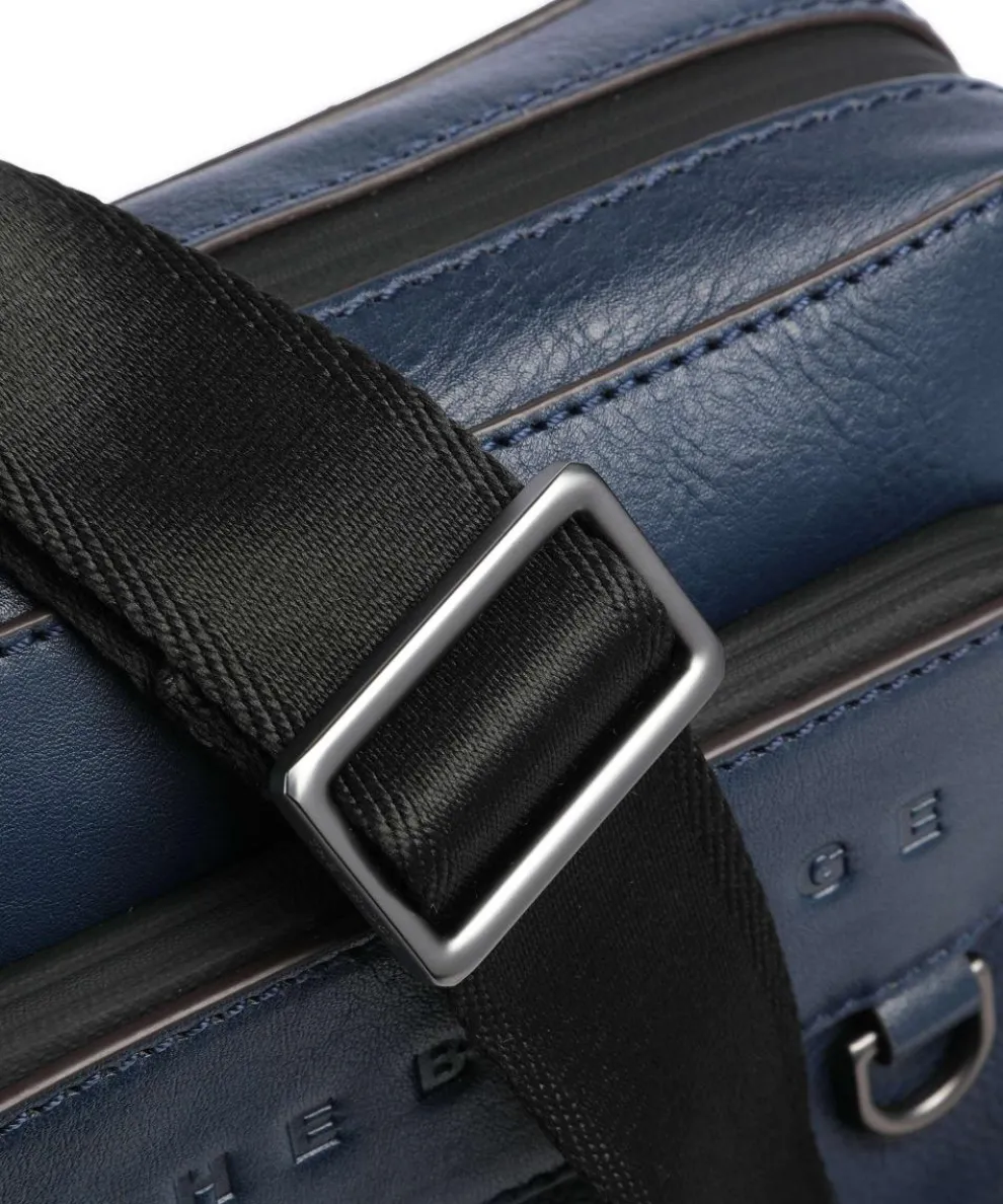 Damiano Umhängetasche fein genarbtes Rindsleder dunkelblau