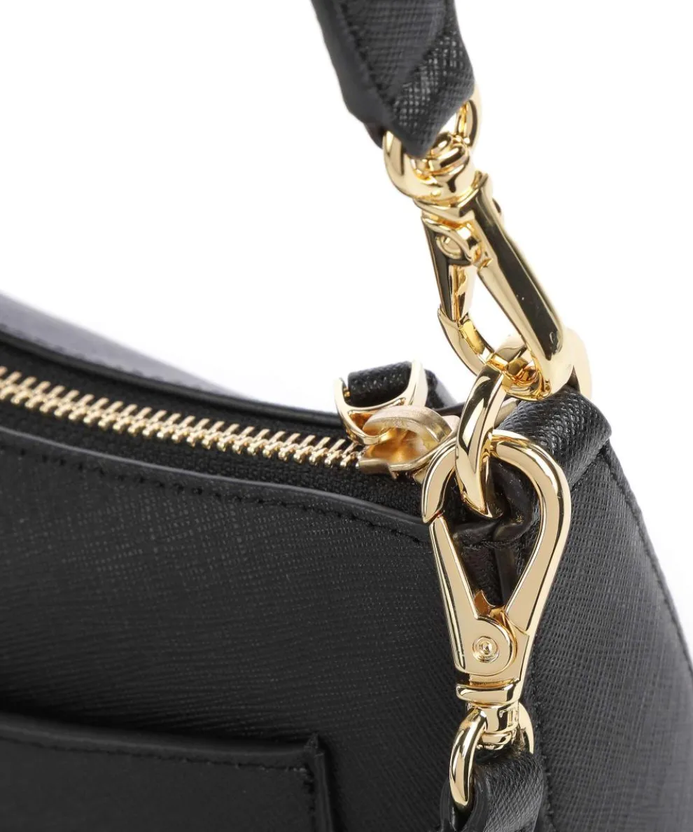 Danni 26 Schultertasche Saffiano-Rindsleder schwarz