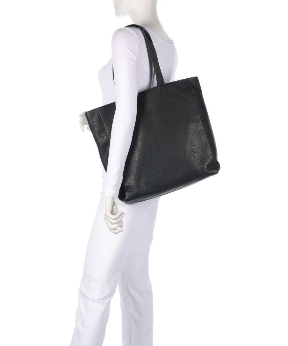 Danya Shopper genarbtes Rindsleder schwarz