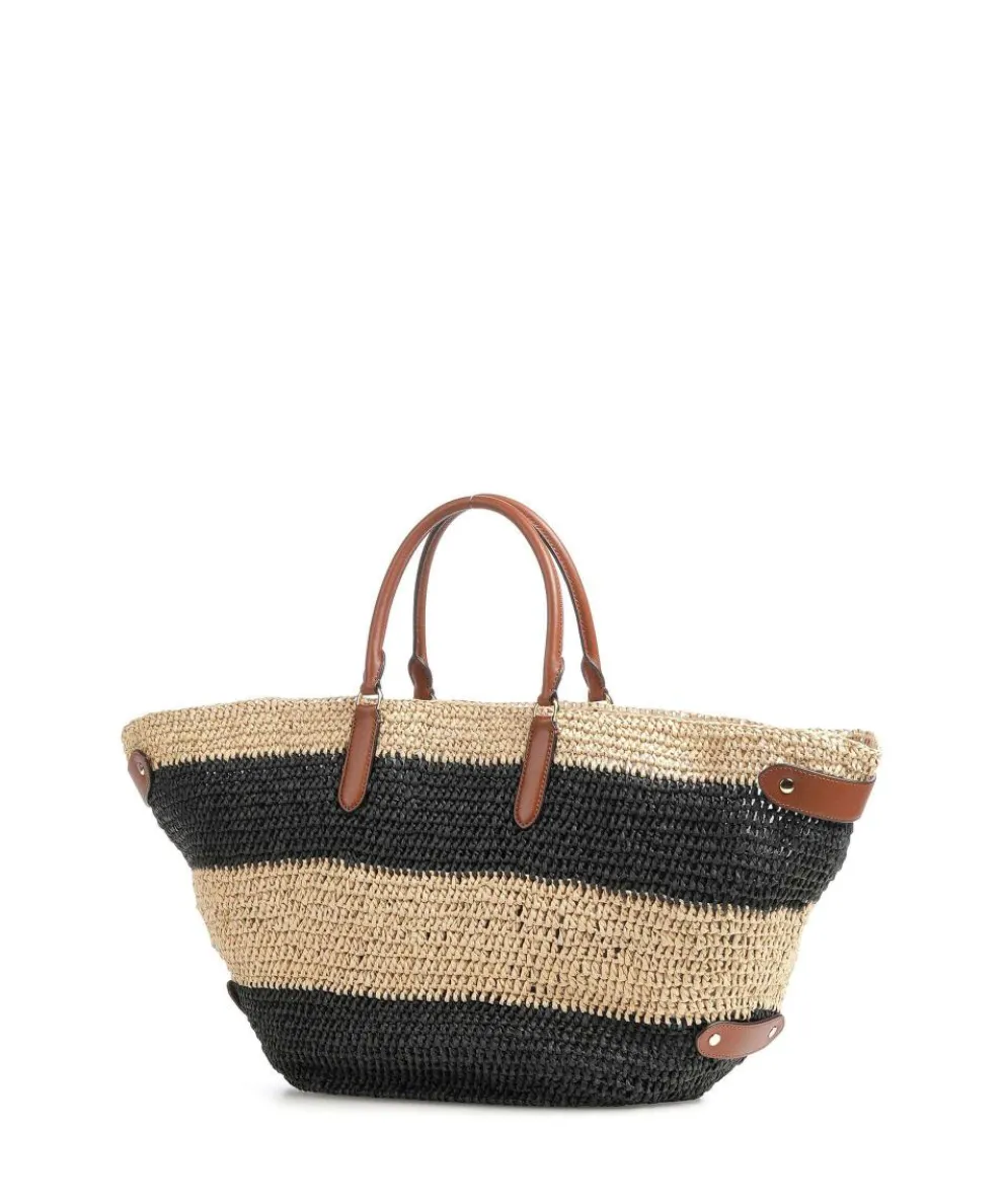 Daphney 40 Straw Handtasche Papier natur/schwarz