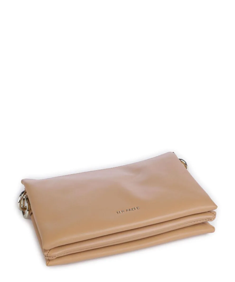 Darceyy Umhängetasche glattes Rindsleder taupe