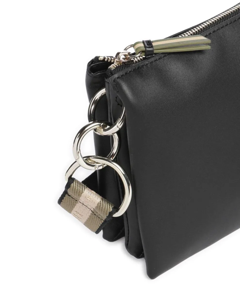 Darceyy Umhängetasche fein genarbtes Rindsleder schwarz