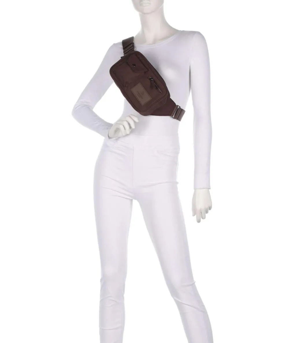 Darla Gürteltasche recyceltes Polyester dunkelbraun