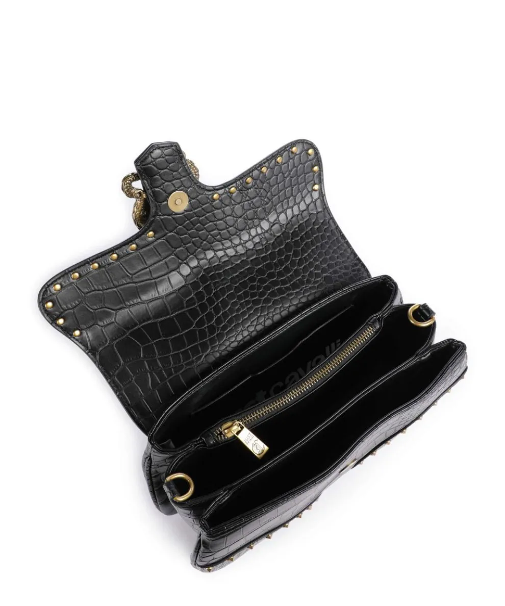 Iconic Snakes Schultertasche Lederimitat schwarz