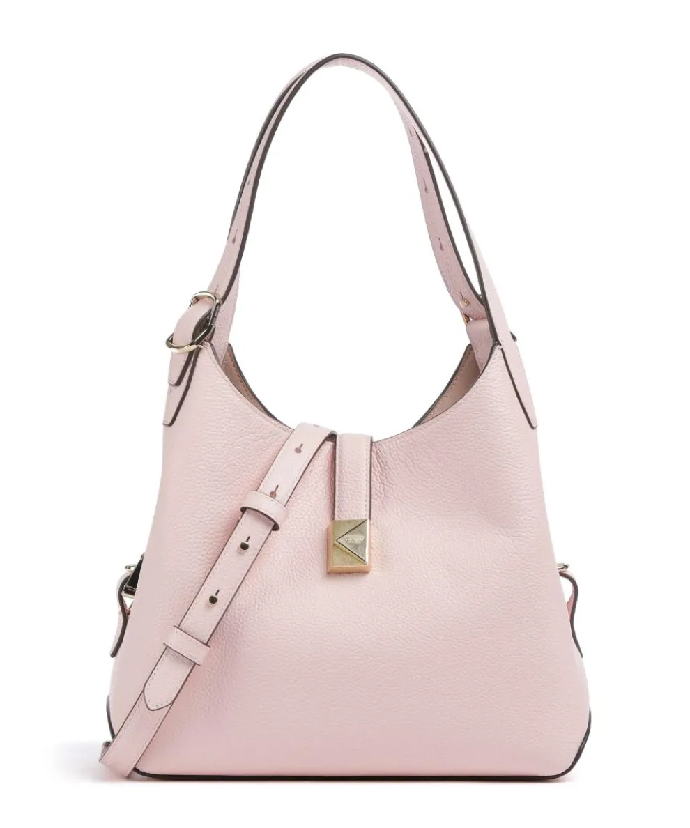 Deco Beuteltasche genarbtes Rindsleder rosa