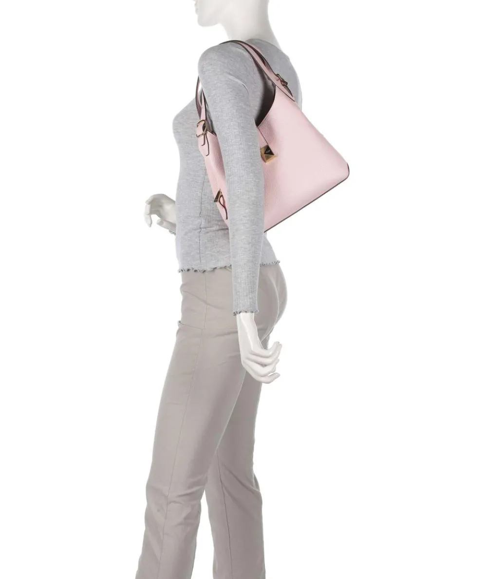 Deco Beuteltasche genarbtes Rindsleder rosa