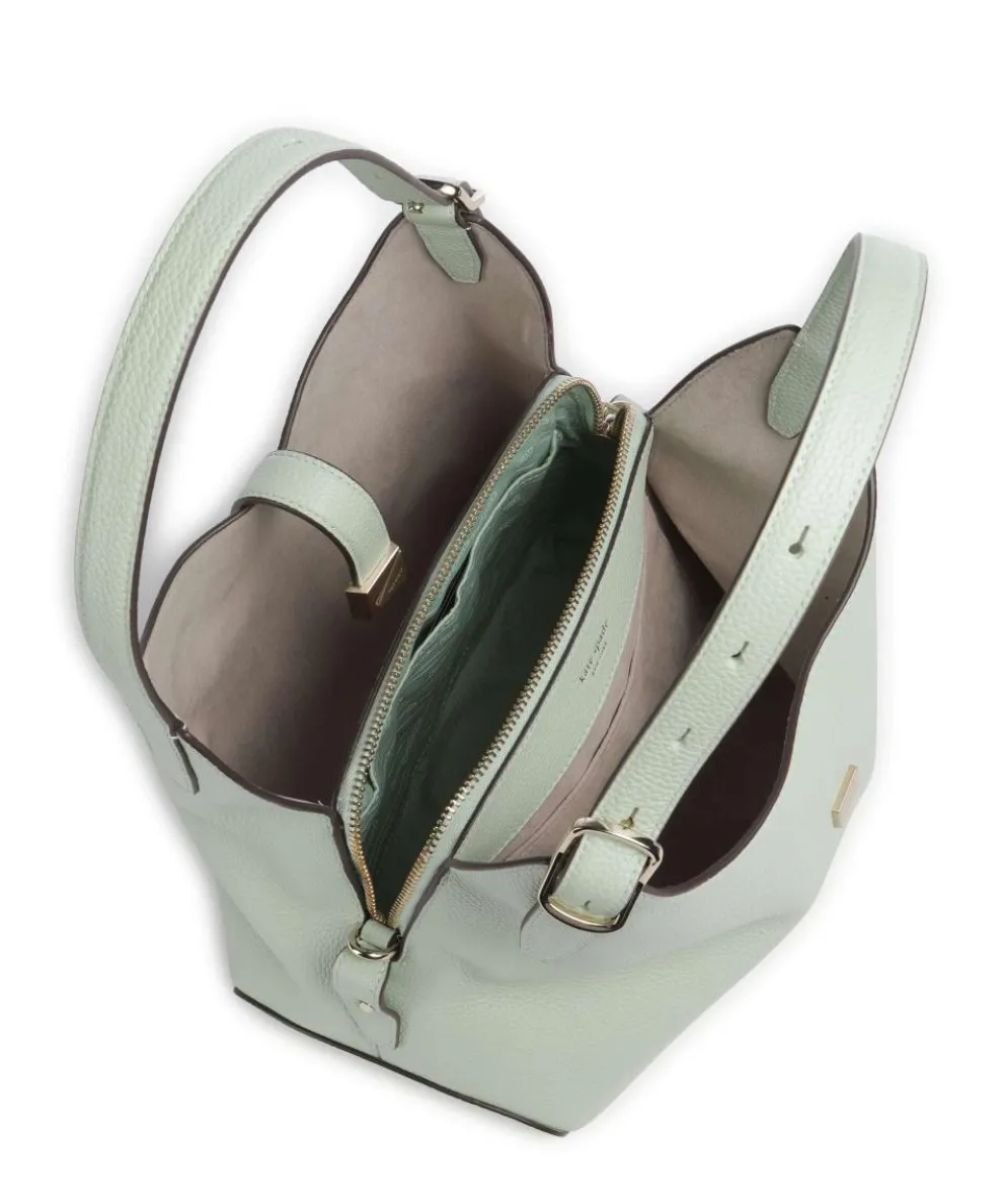 Deco Beuteltasche genarbtes Rindsleder mintgrün