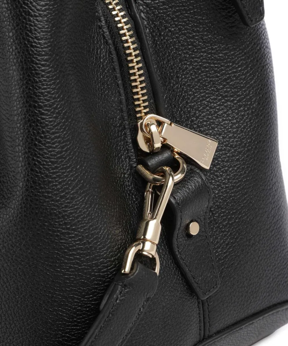 Deco Beuteltasche genarbtes Rindsleder schwarz