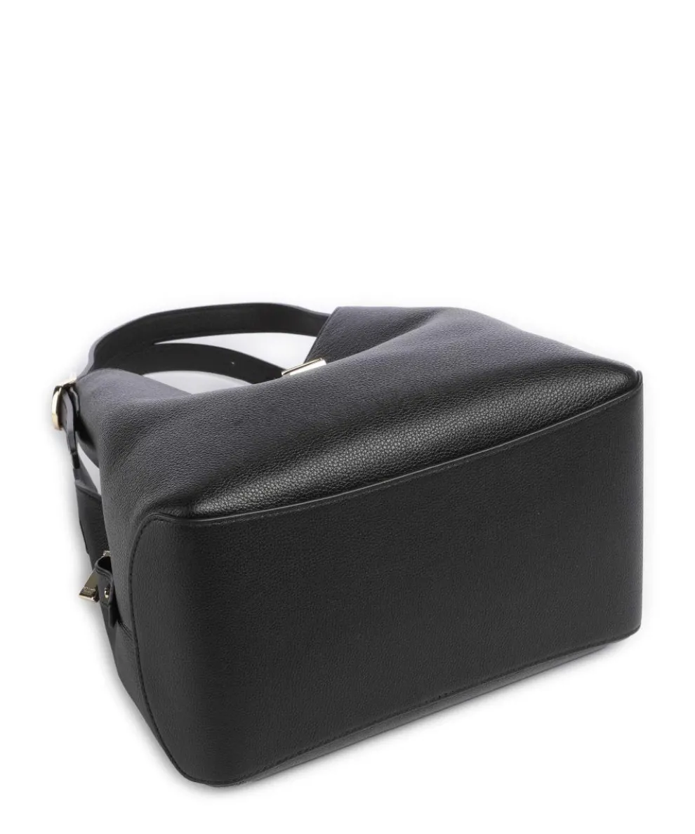 Deco Beuteltasche genarbtes Rindsleder schwarz