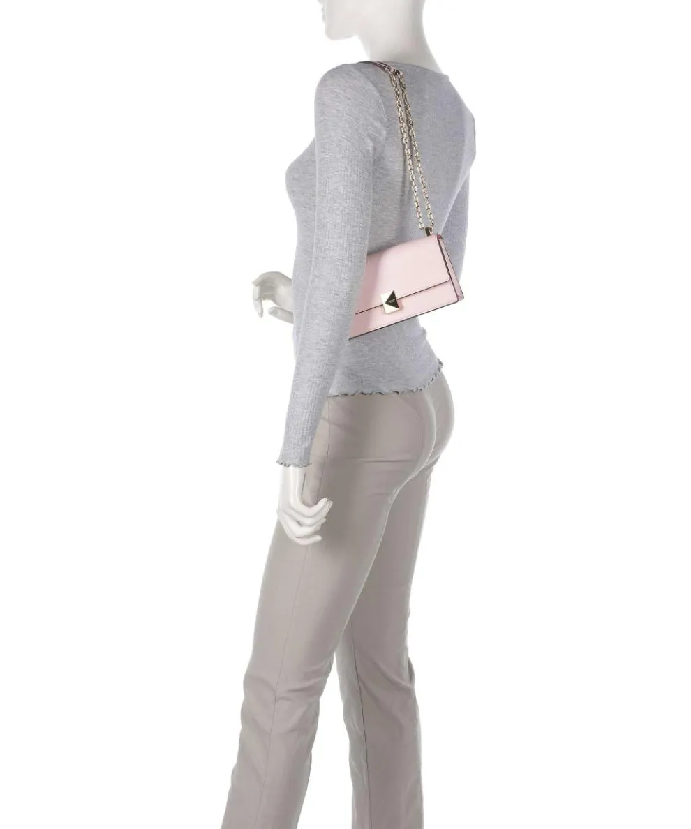 Deco Schultertasche genarbtes Rindsleder rosa