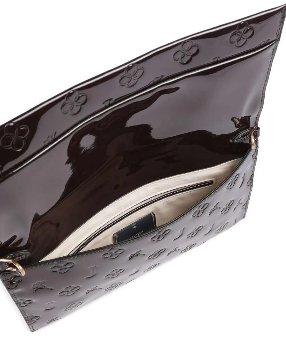 Decoro Lucente Cadea Umhängetasche Lederimitat dunkelbraun