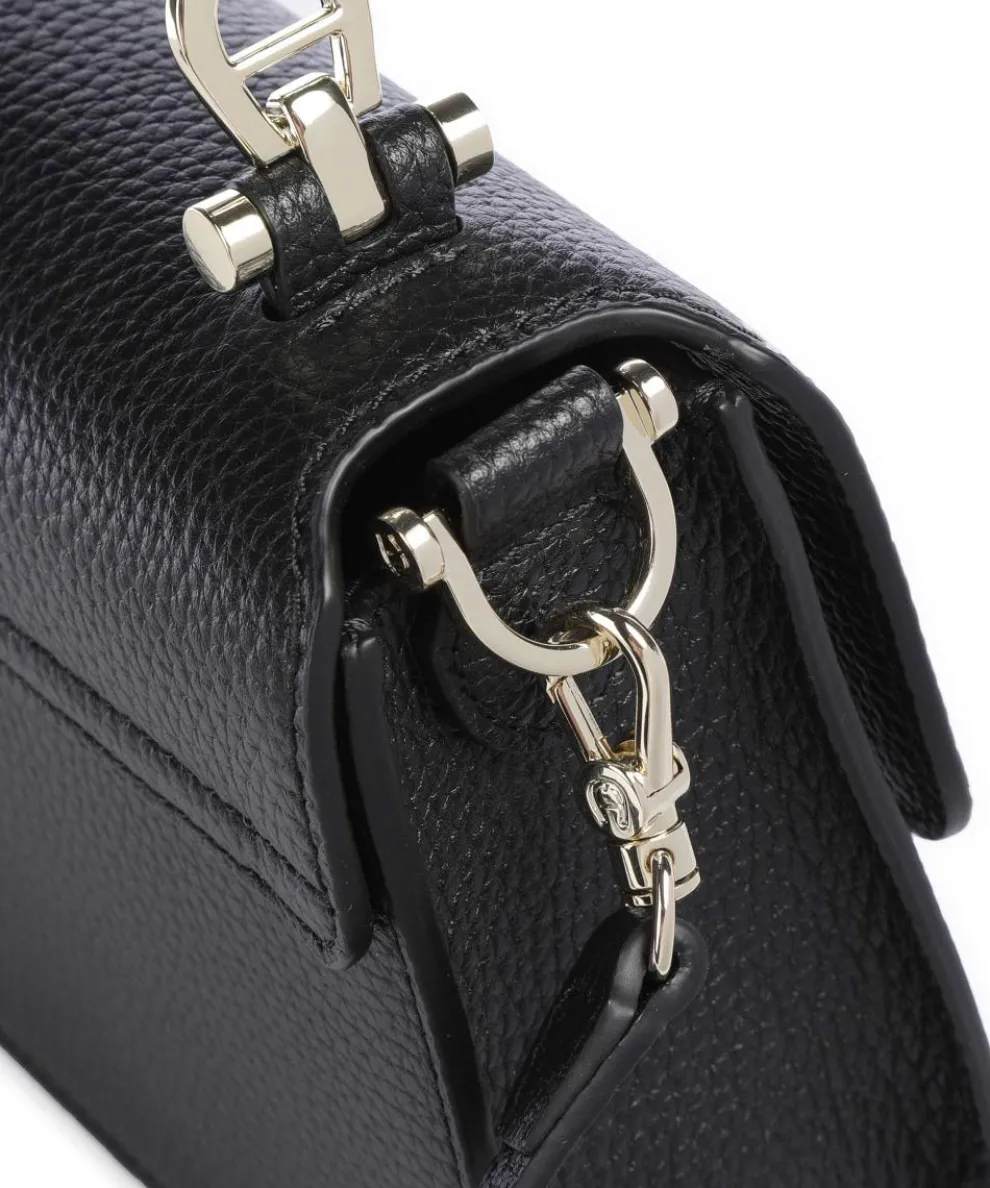 Delia S Umhängetasche genarbtes Rindsleder schwarz