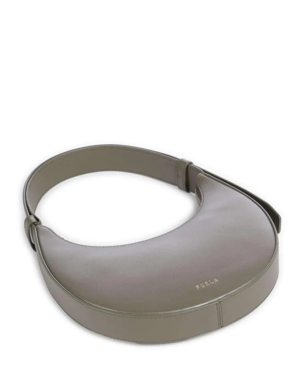 Delizia Mini Schultertasche fein genarbtes Leder khaki