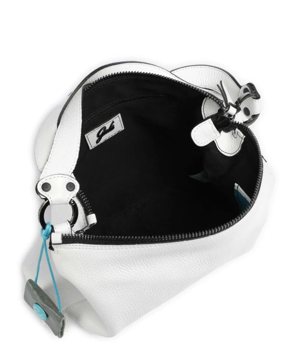 Delos Calliope Beuteltasche genarbtes Kalbsleder weiß