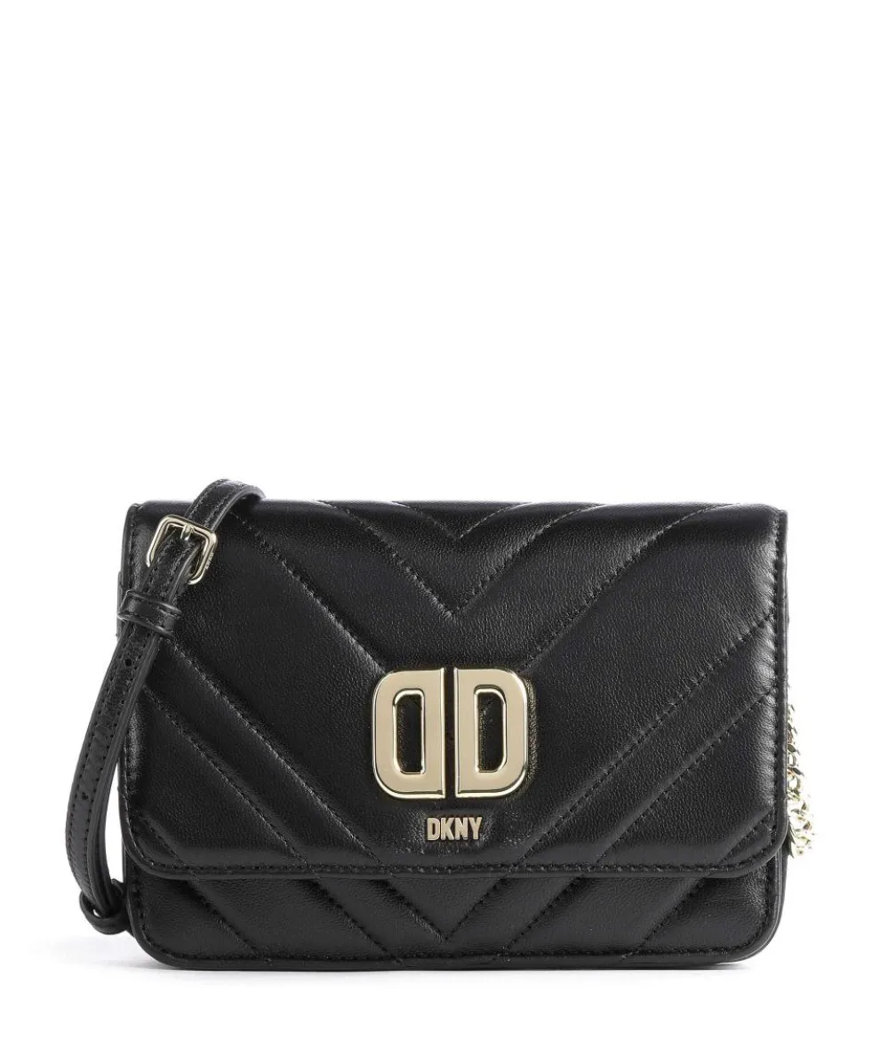 Delphine Umhängetasche Lammleder schwarz