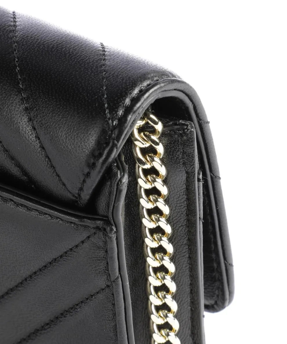 Delphine Umhängetasche Lammleder schwarz