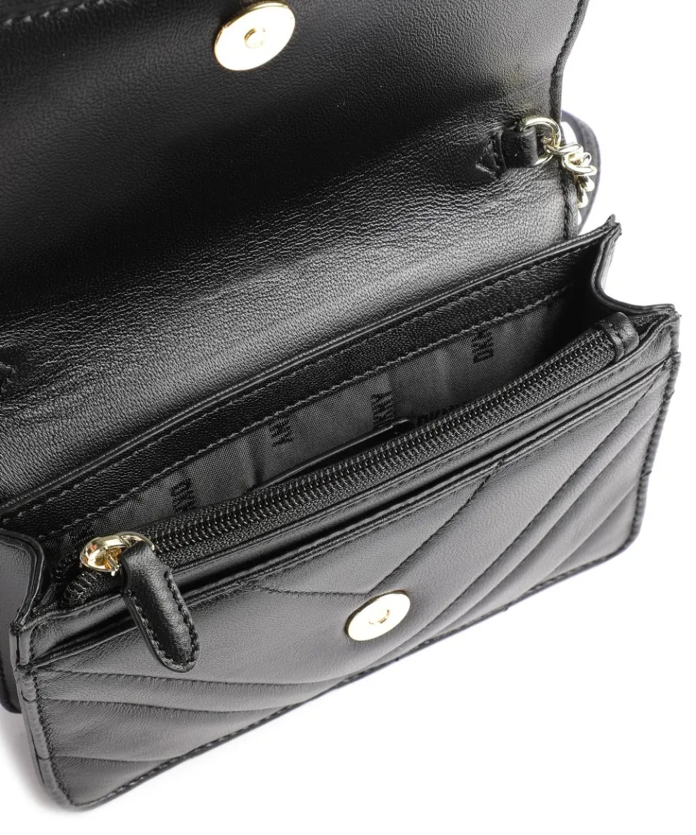 Delphine Umhängetasche Lammleder schwarz