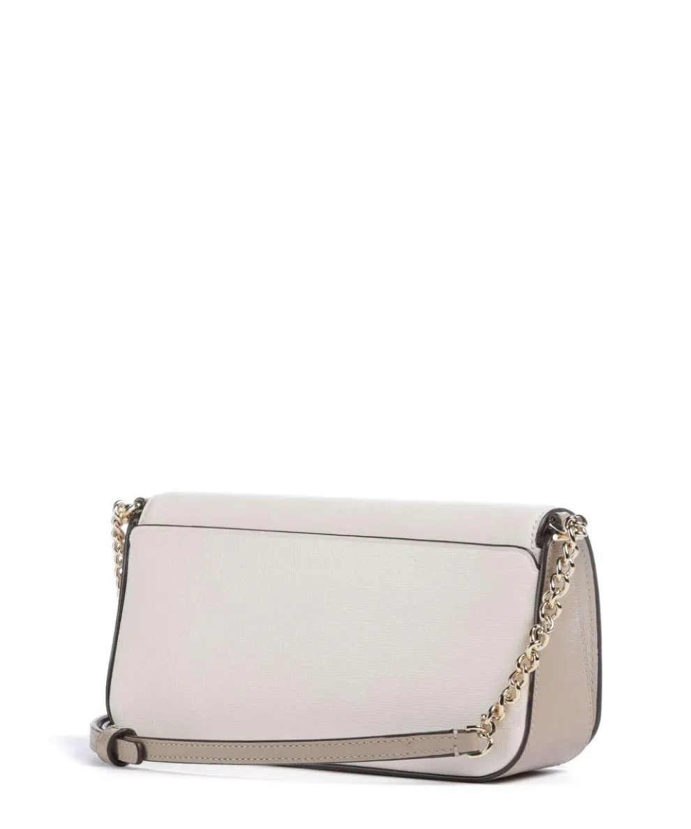 Devin Umhängetasche Saffiano Leder elfenbein