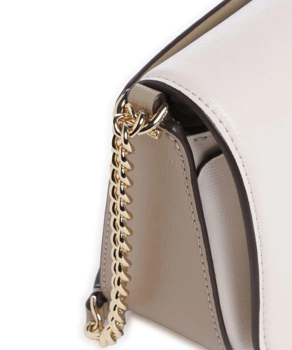 Devin Umhängetasche Saffiano Leder elfenbein