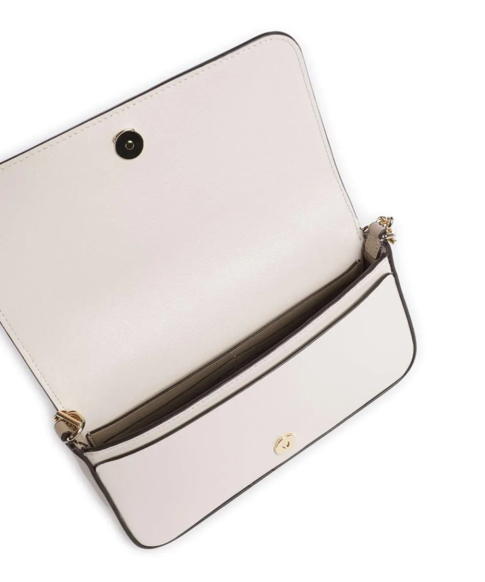 Devin Umhängetasche Saffiano Leder elfenbein