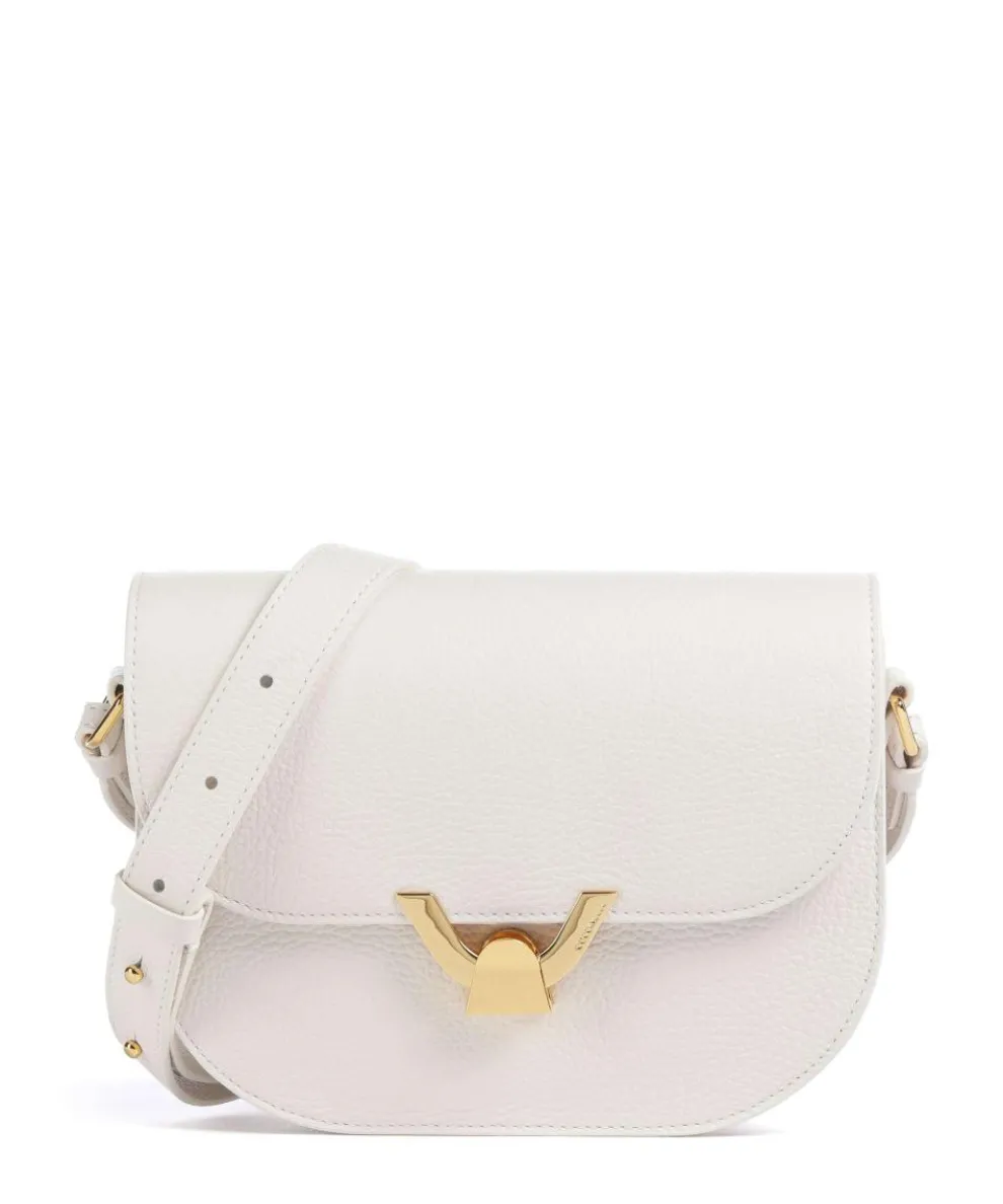 Dew Umhängetasche genarbtes Leder weiß