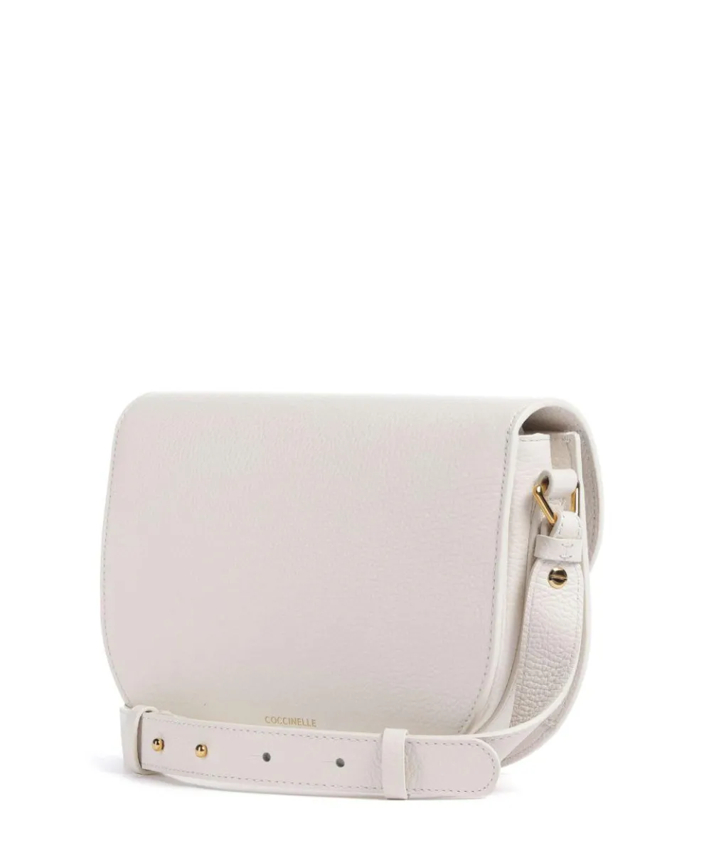 Dew Umhängetasche genarbtes Leder weiß