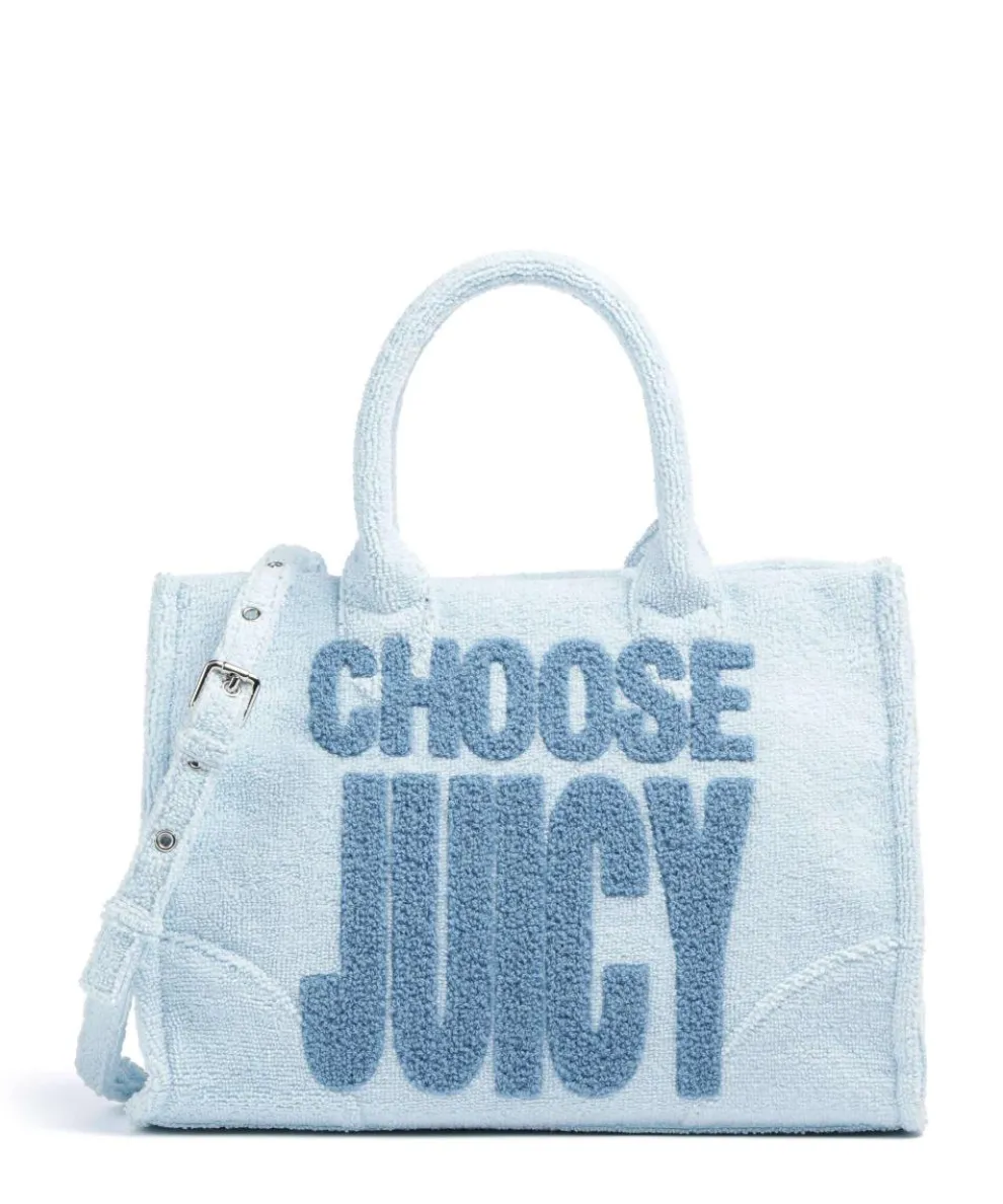 Iris Toweling M Handtasche Polyester, Baumwolle hellblau