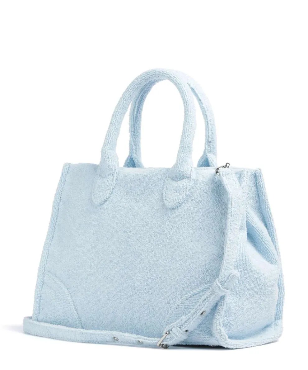 Iris Toweling M Handtasche Polyester, Baumwolle hellblau