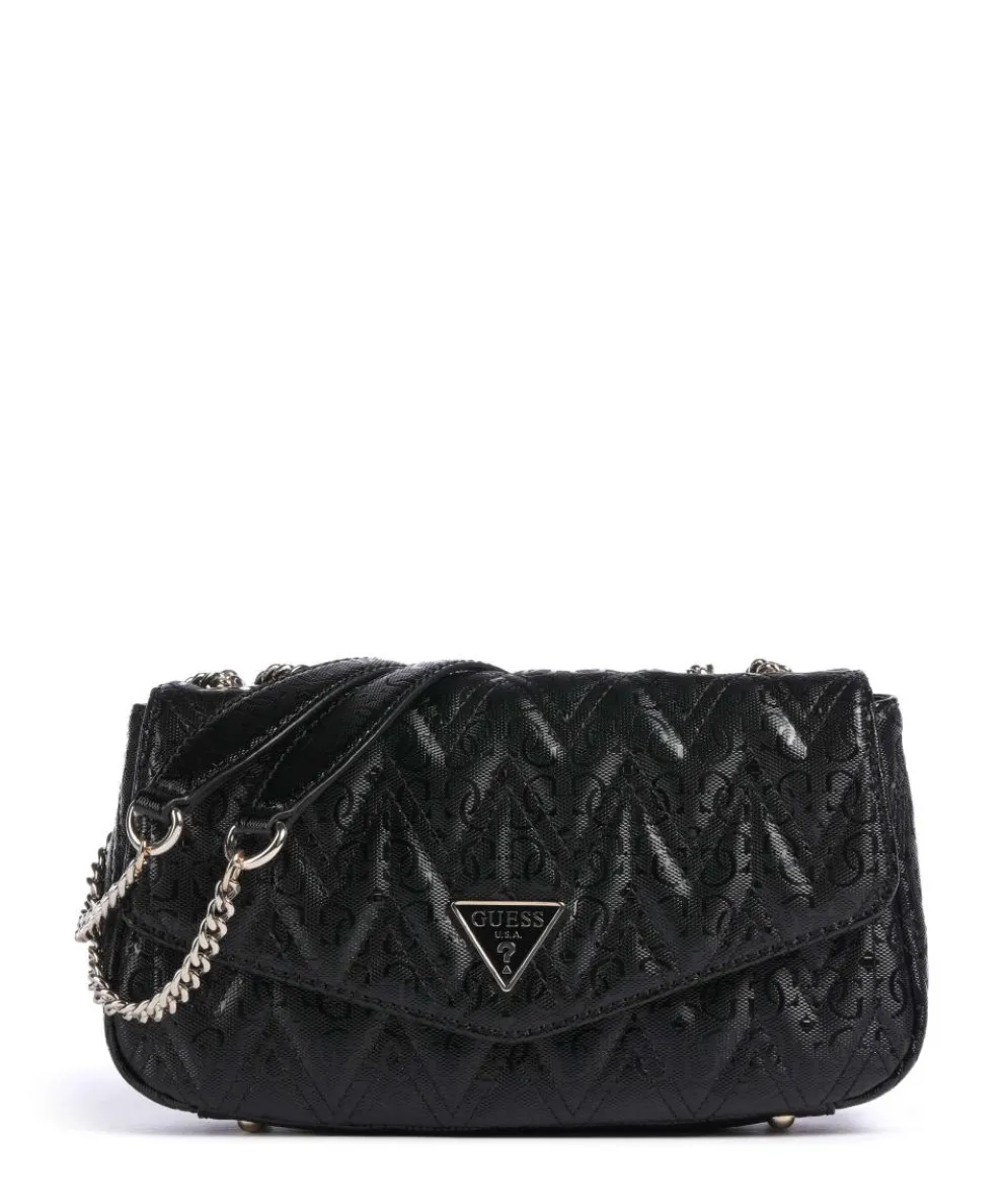 Adelard Schultertasche Lederimitat schwarz