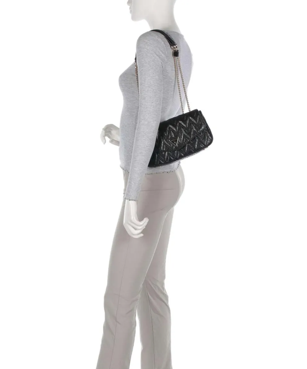 Adelard Schultertasche Lederimitat schwarz