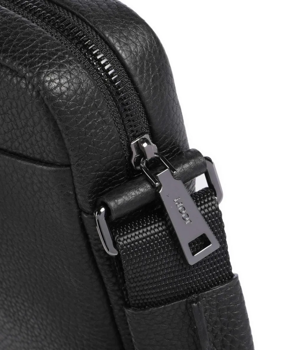 Cardona Rafael Umhängetasche genarbtes Leder schwarz