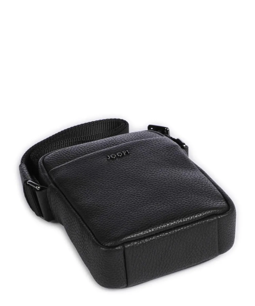 Cardona Rafael Umhängetasche genarbtes Leder schwarz