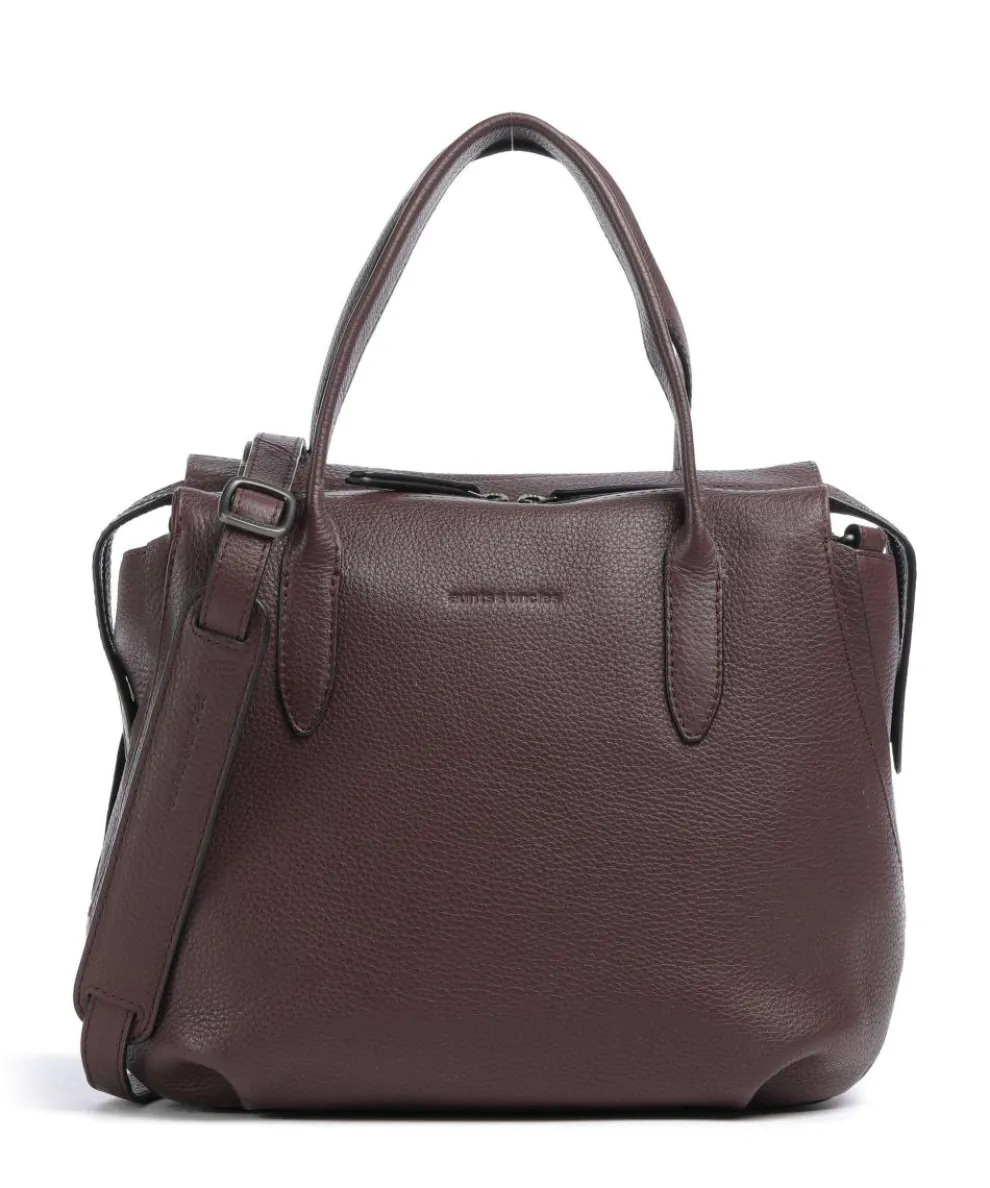 Philocalists Precious Handtasche genarbtes Rindsleder bordeaux
