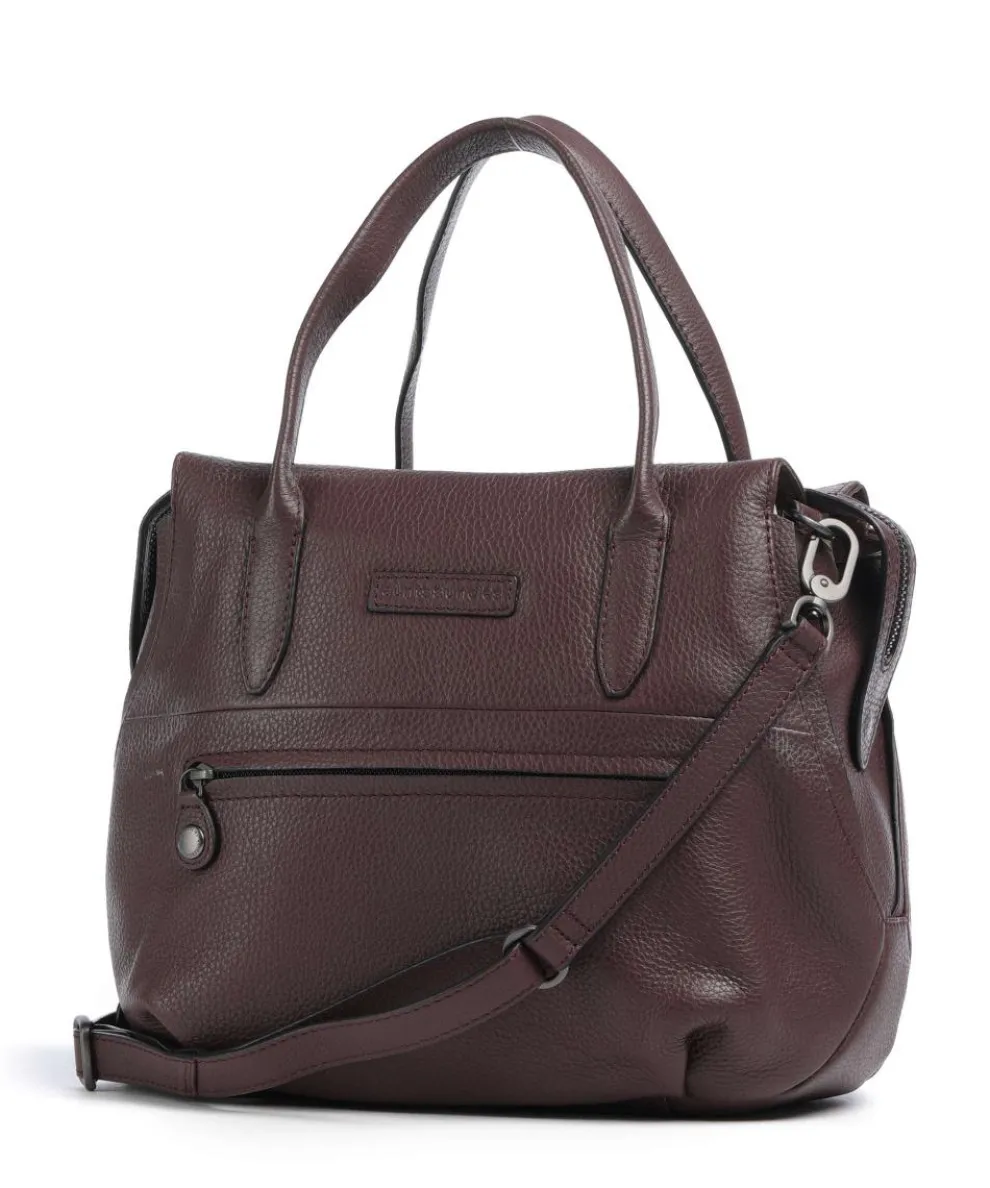Philocalists Precious Handtasche genarbtes Rindsleder bordeaux