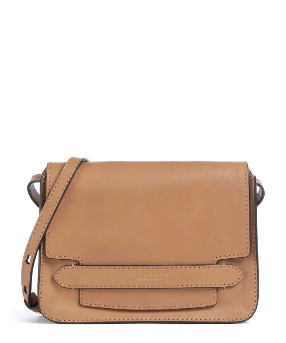 Lucrezia Umhängetasche genarbtes Rindsleder hellbraun
