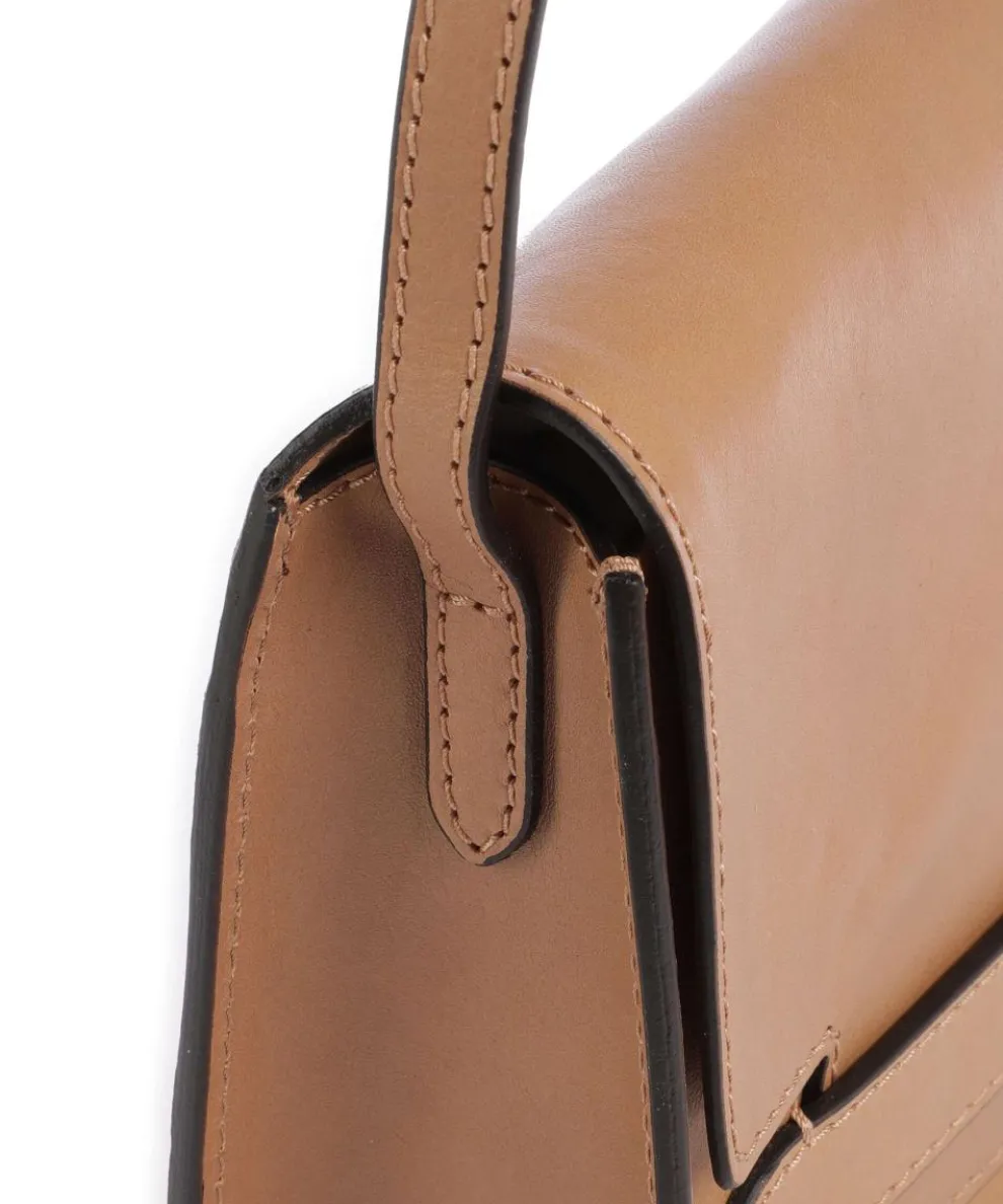 Lucrezia Umhängetasche genarbtes Rindsleder hellbraun