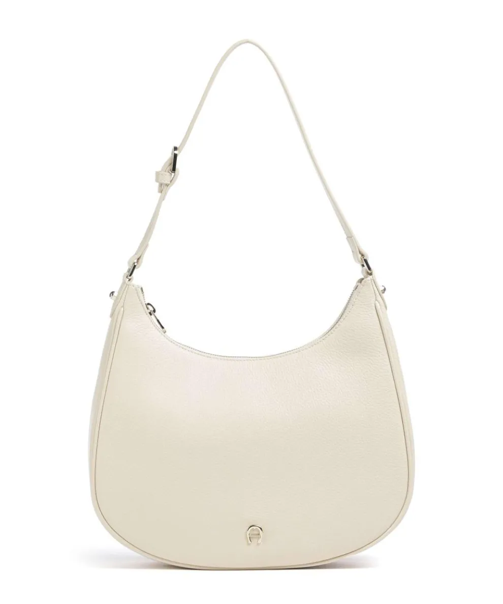 Diadora M Beuteltasche genarbtes Rindsleder weiß