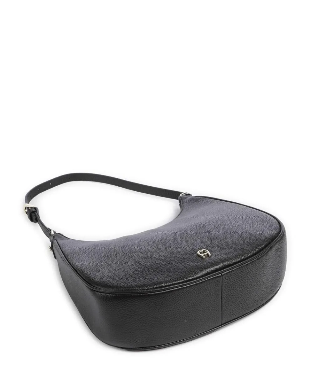 Diadora M Beuteltasche genarbtes Rindsleder schwarz