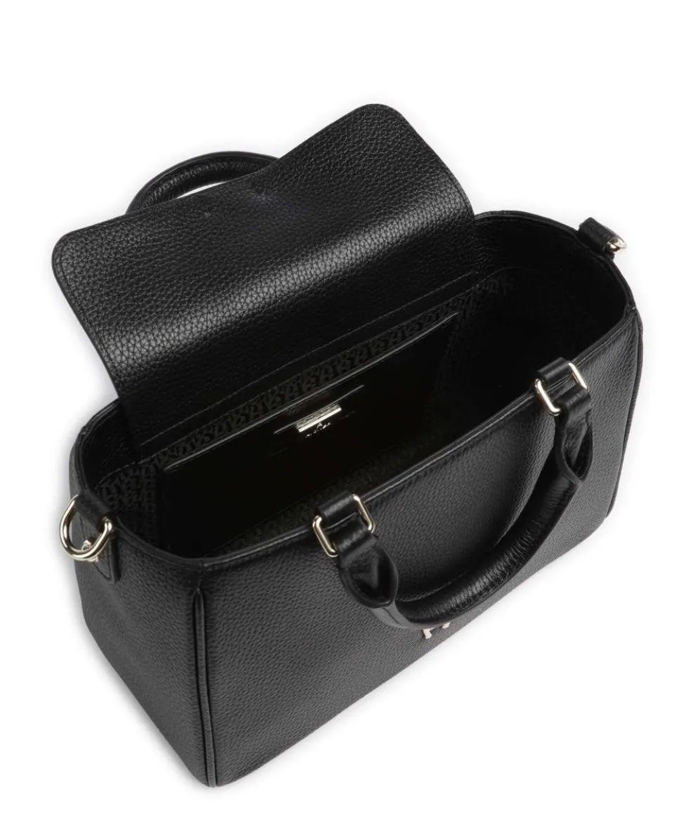 Diadora M Handtasche genarbtes Rindsleder schwarz