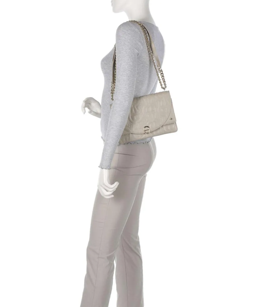 Diadora S Schultertasche fein genarbtes Rindsleder beige