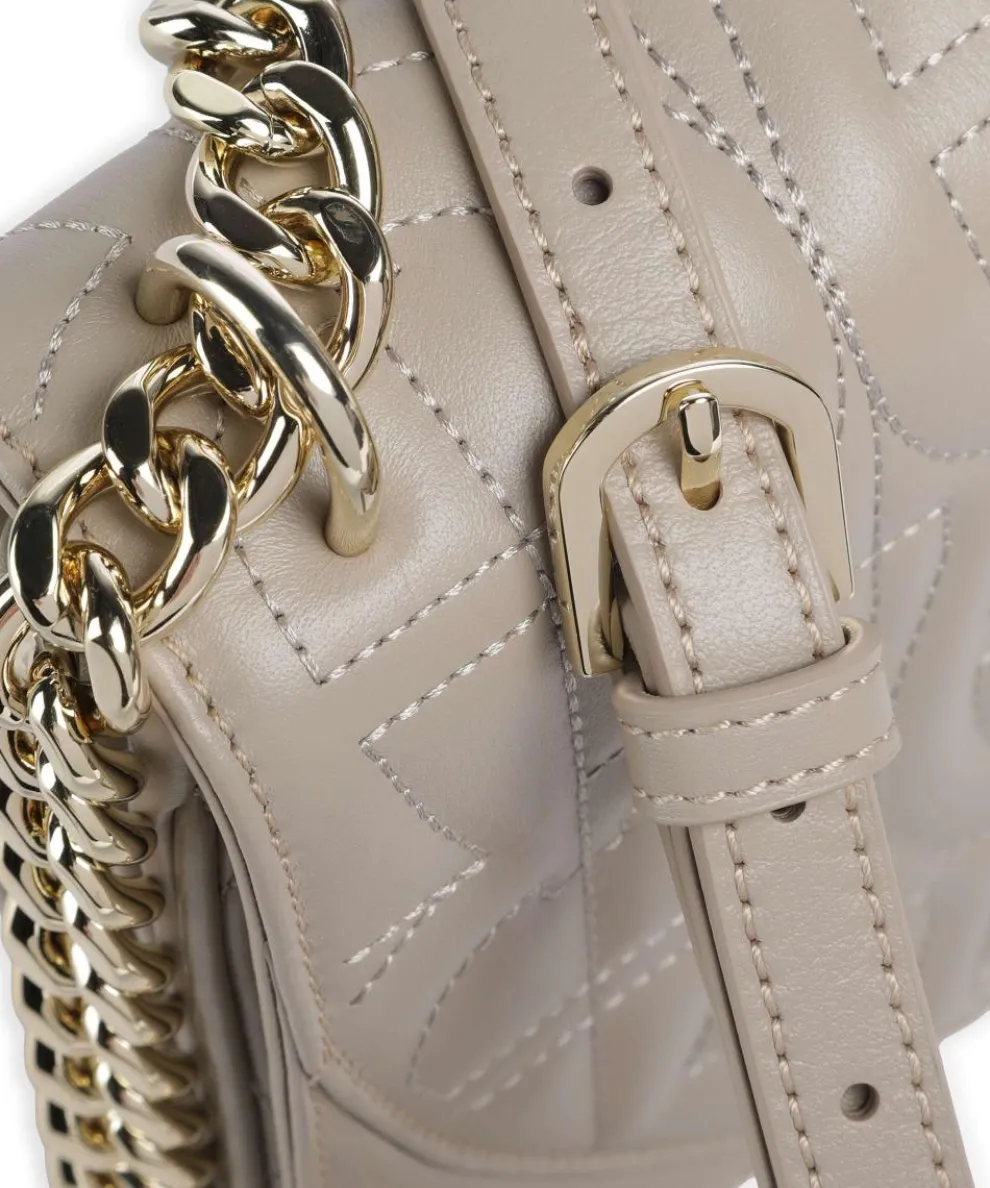 Diadora S Schultertasche fein genarbtes Rindsleder beige