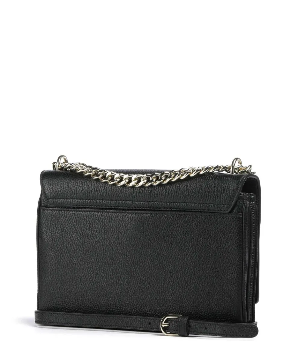 Diadora S Schultertasche genarbtes Rindsleder schwarz