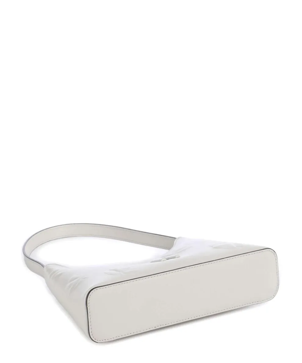 Diamante Mini Schultertasche fein genarbtes Leder elfenbein