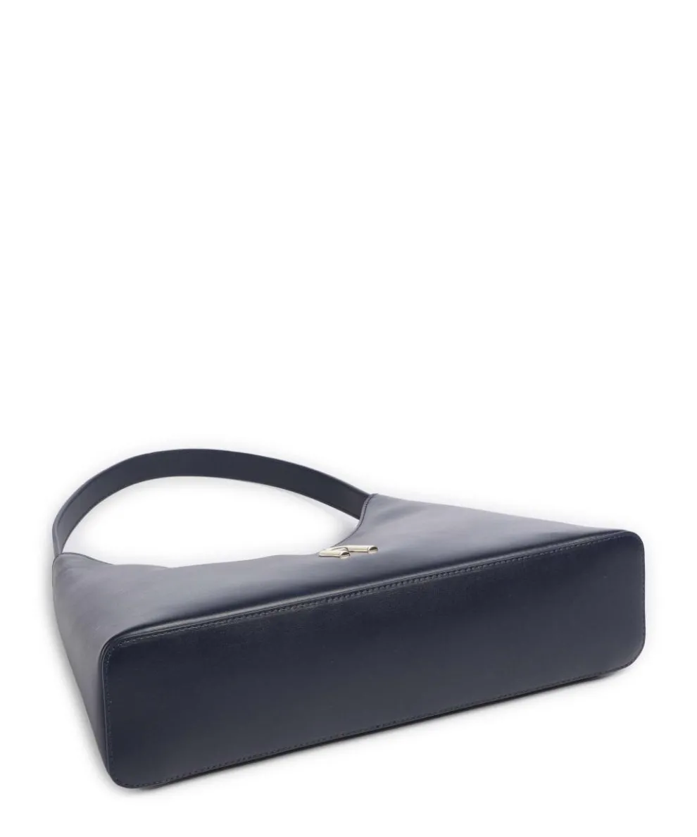 Diamante S Schultertasche Leder navy