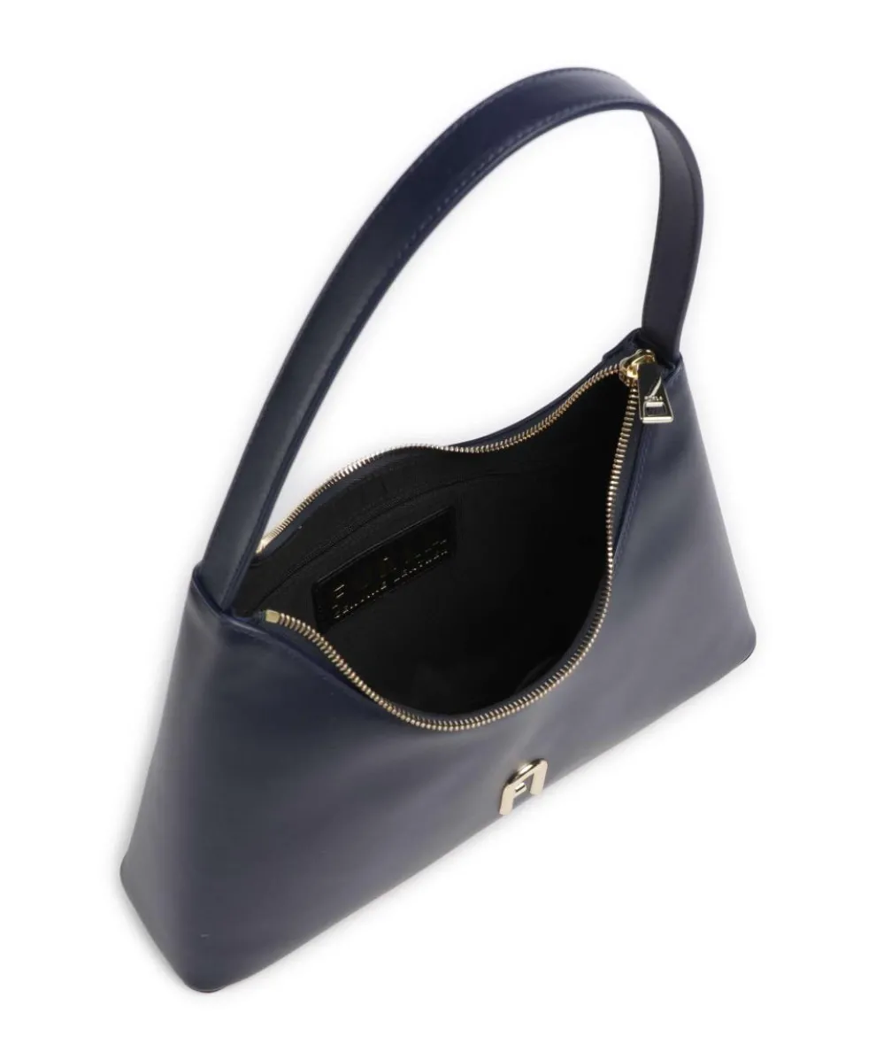 Diamante S Schultertasche Leder navy