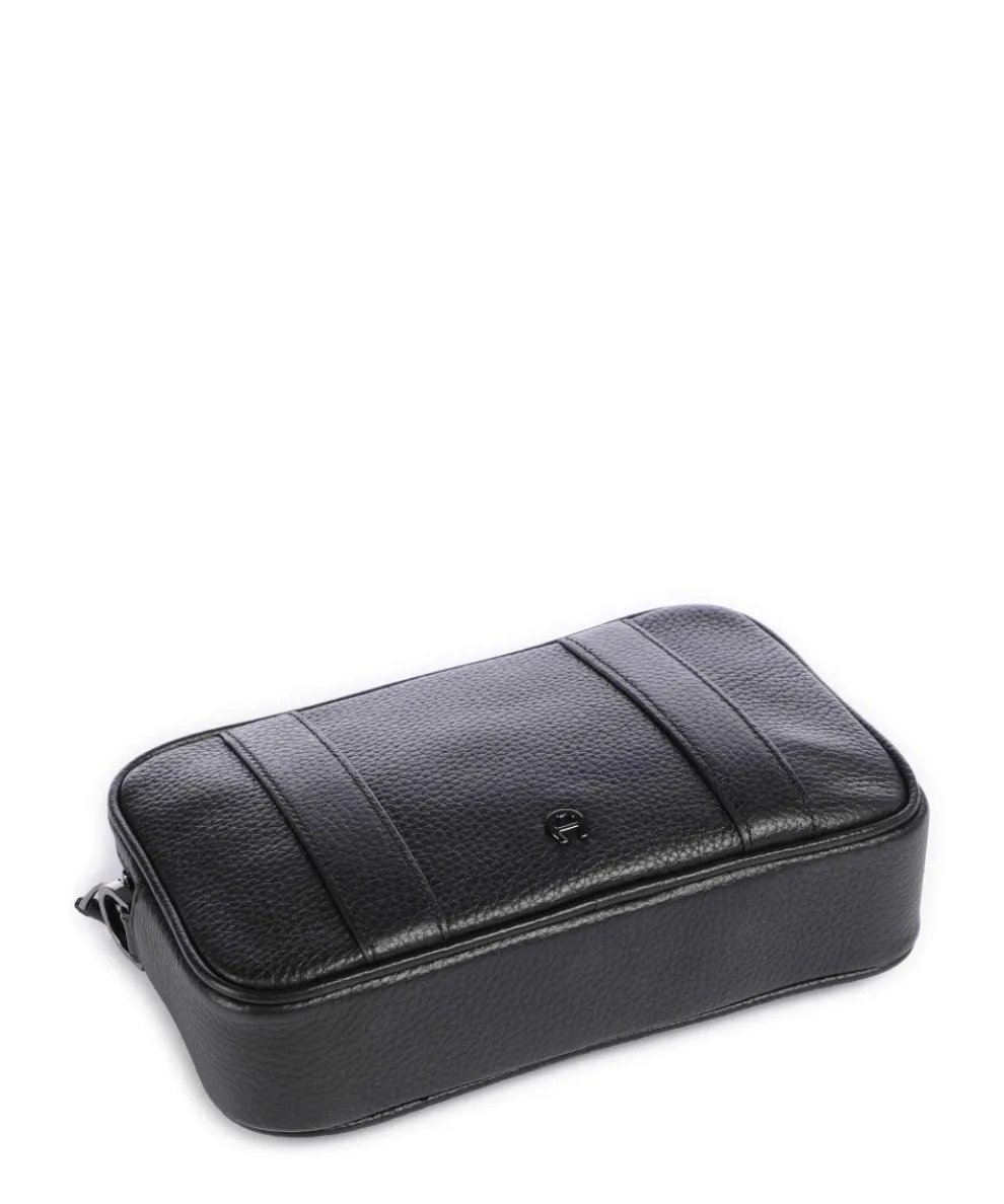 Diego S Umhängetasche genarbtes Rindsleder schwarz