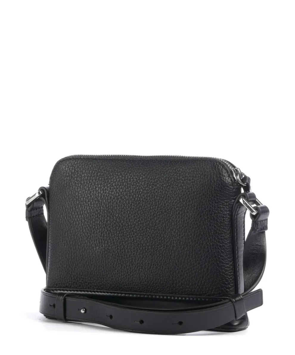 Diu Umhängetasche genarbtes Rindsleder schwarz
