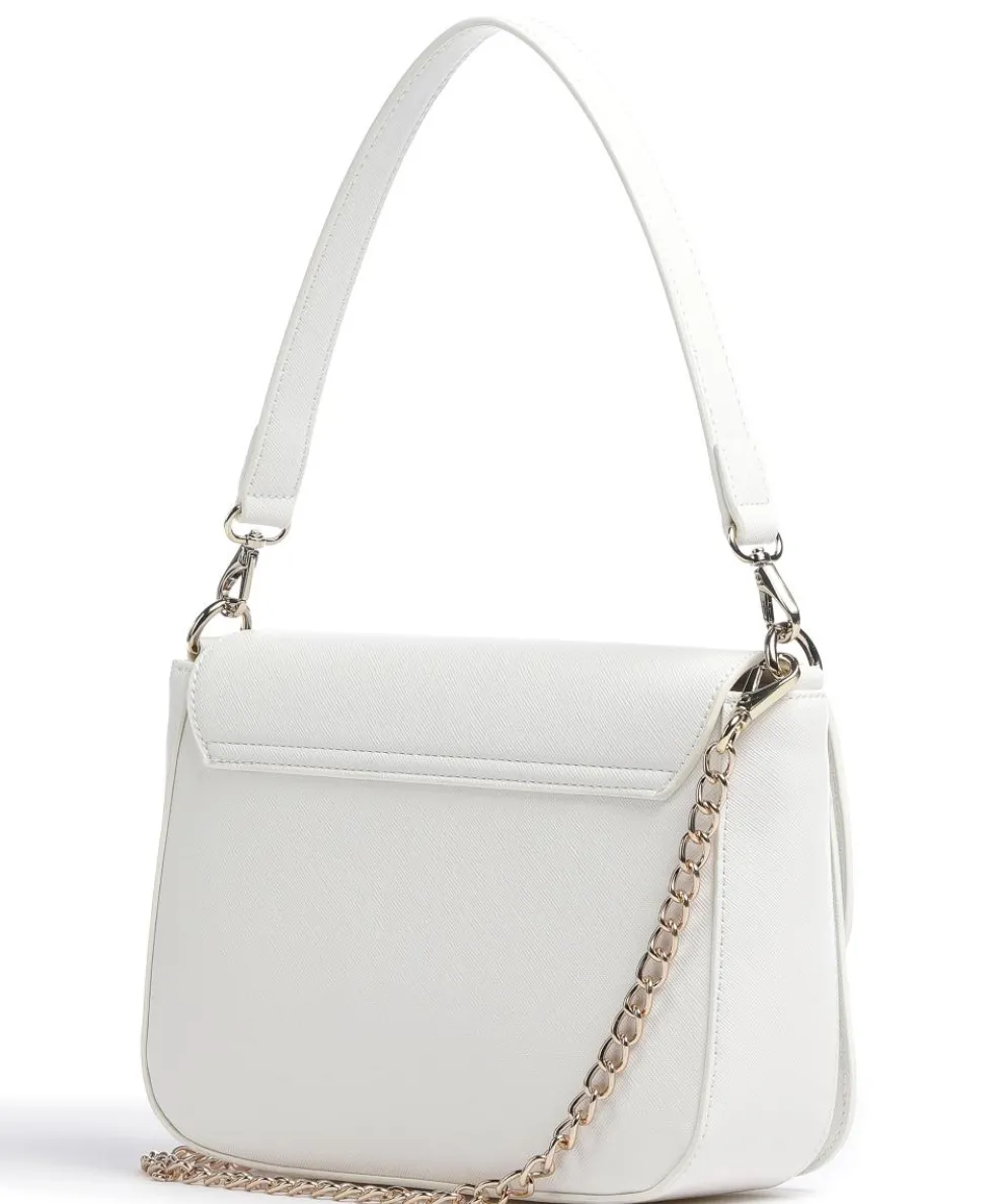 Divina Sa Schultertasche Lederimitat weiß