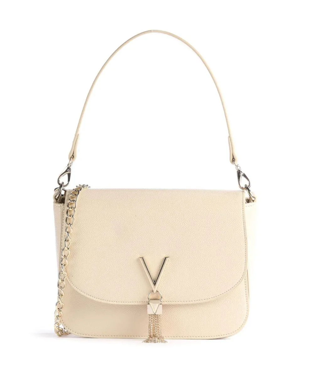 Divina Schultertasche Lederimitat beige