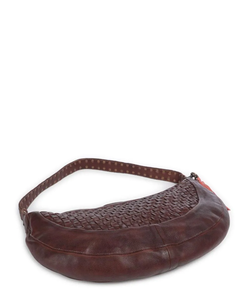 Venusweg 8 Beuteltasche genarbtes Leder dunkelbraun